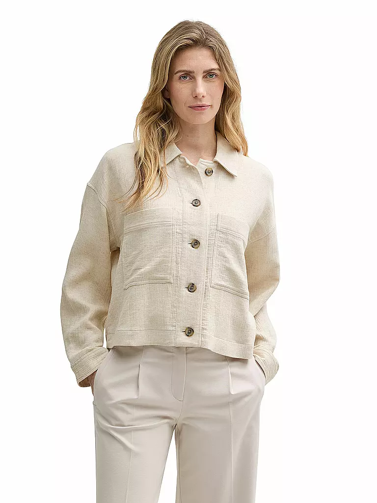 TOM TAILOR | Overshirt  | creme
