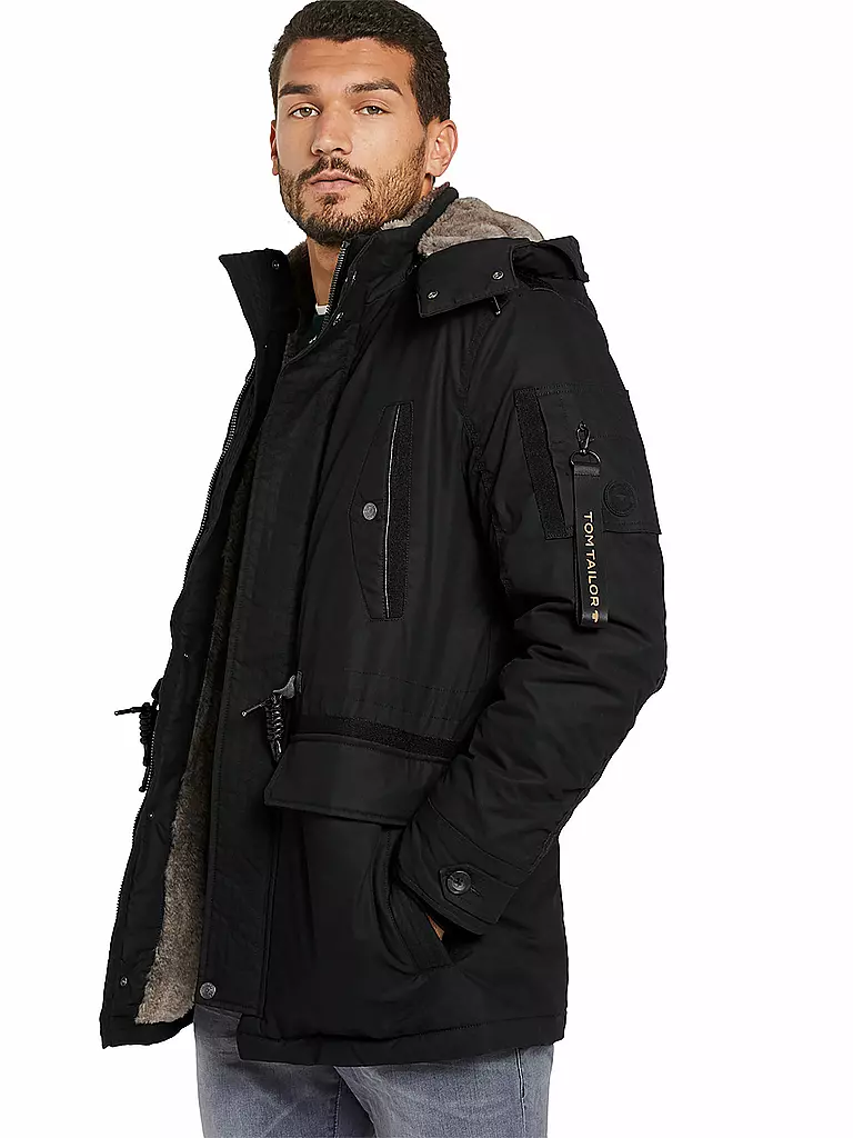 TOM TAILOR | Parka  | schwarz