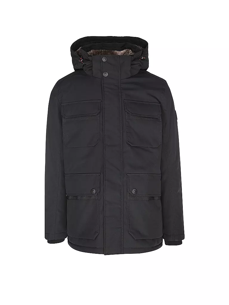 TOM TAILOR | Parka | schwarz