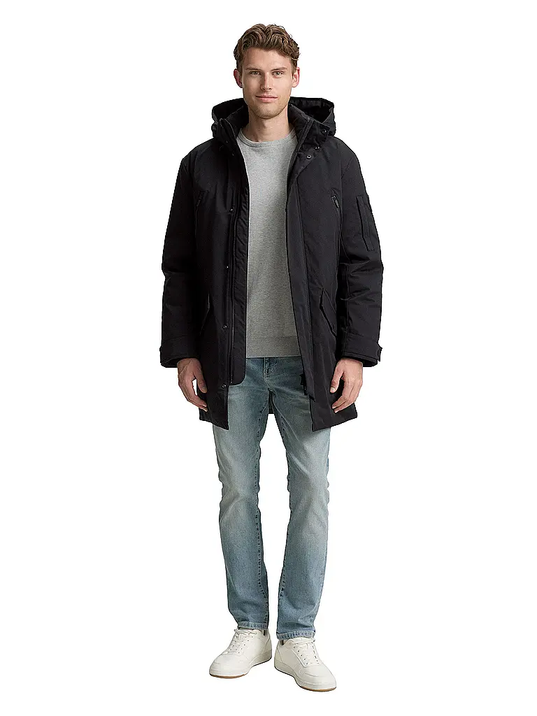 TOM TAILOR | Parka | schwarz