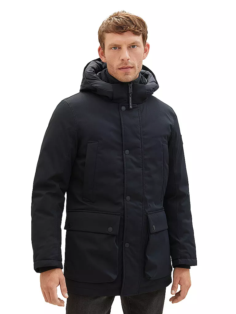 TOM TAILOR | Parka | schwarz