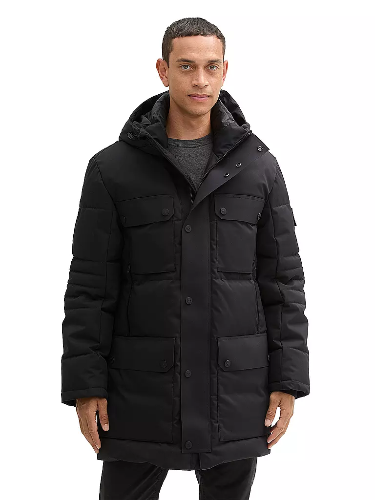 TOM TAILOR | Parka | schwarz