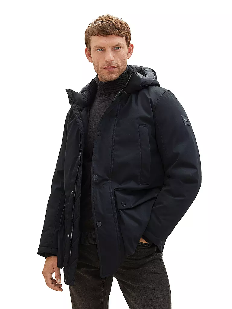 TOM TAILOR | Parka | schwarz