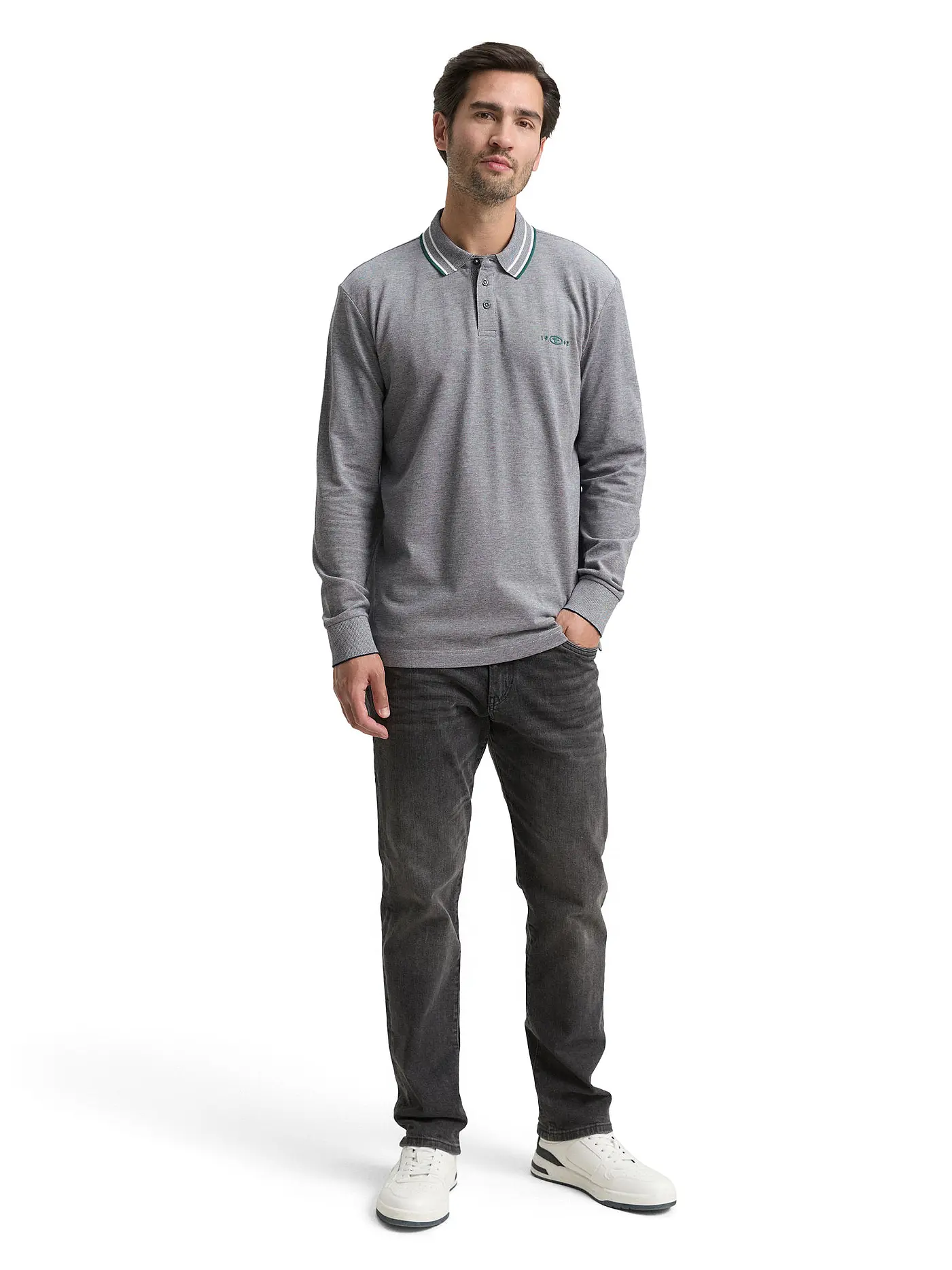 TOM TAILOR | Poloshirt  | grau