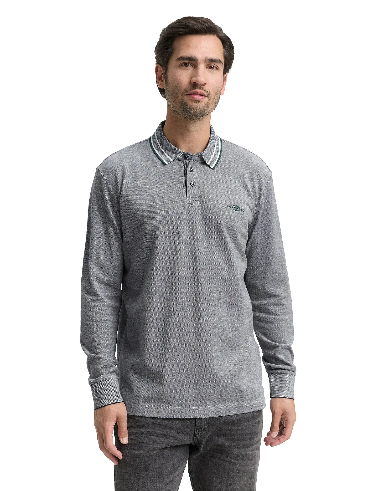 TOM TAILOR | Poloshirt  | grau