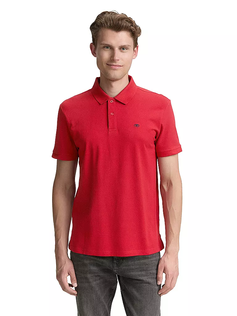 TOM TAILOR | Poloshirt  | rot