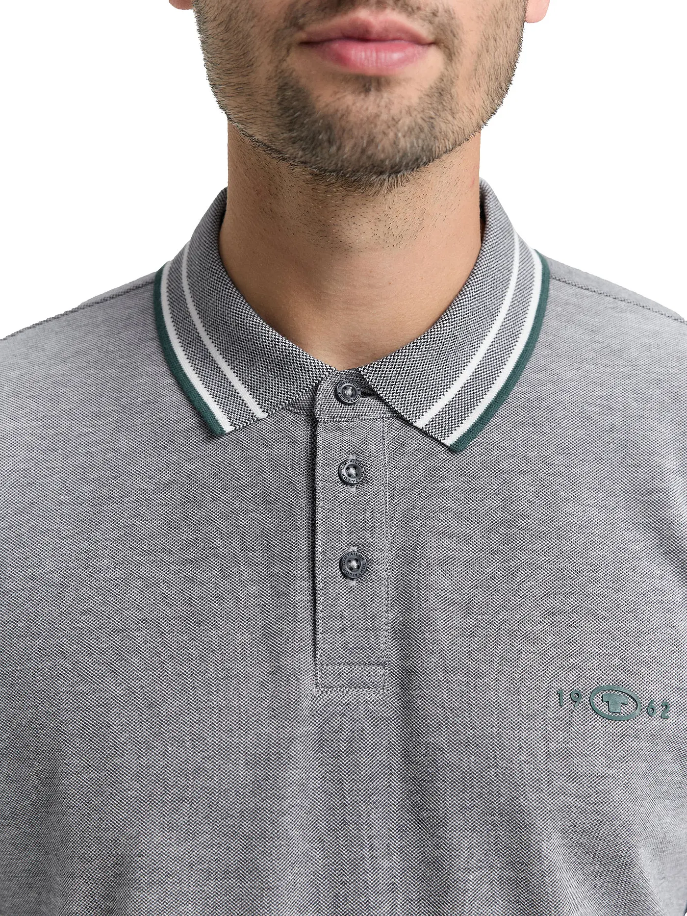 TOM TAILOR | Poloshirt  | grau