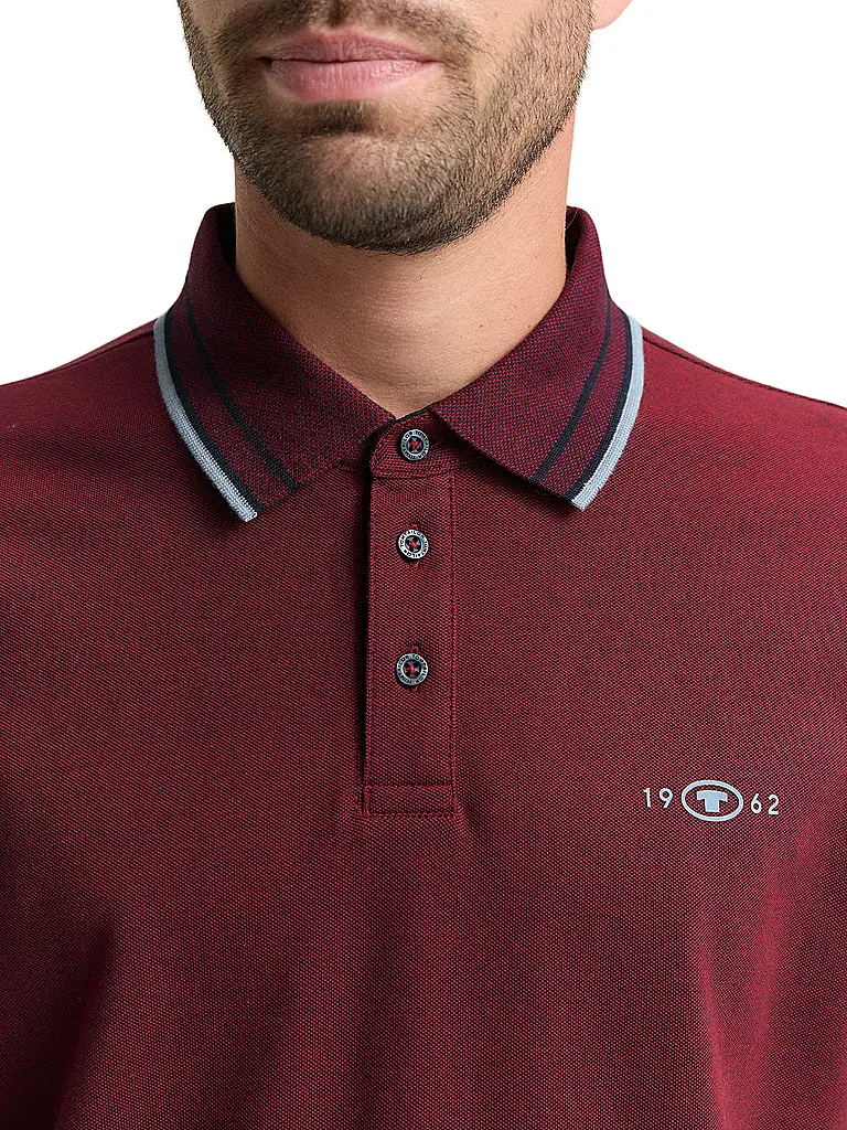 TOM TAILOR | Poloshirt  | rot