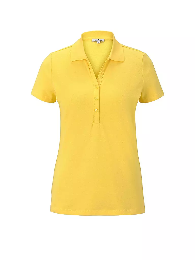 TOM TAILOR | Poloshirt Regular Fit | gelb