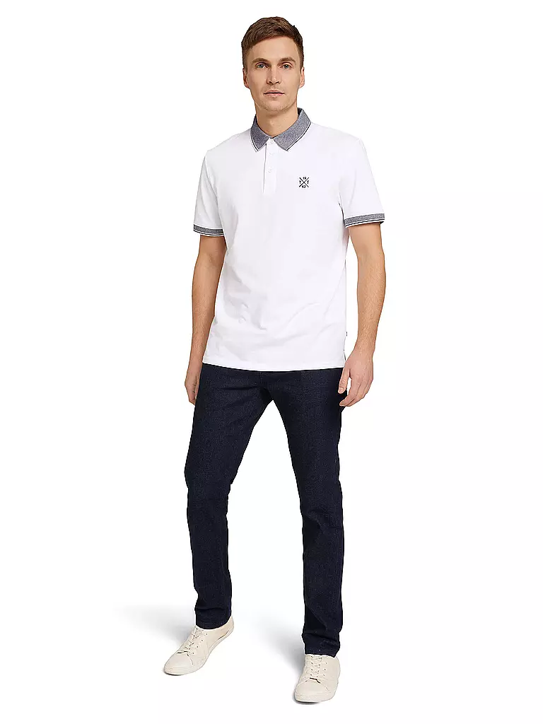 TOM TAILOR | Poloshirt Regular Fit | weiss