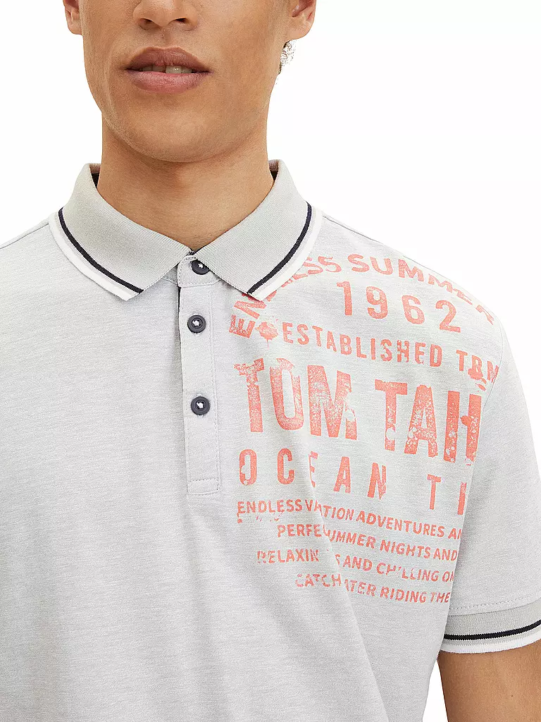 TOM TAILOR | Poloshirt Regular Fit | grau