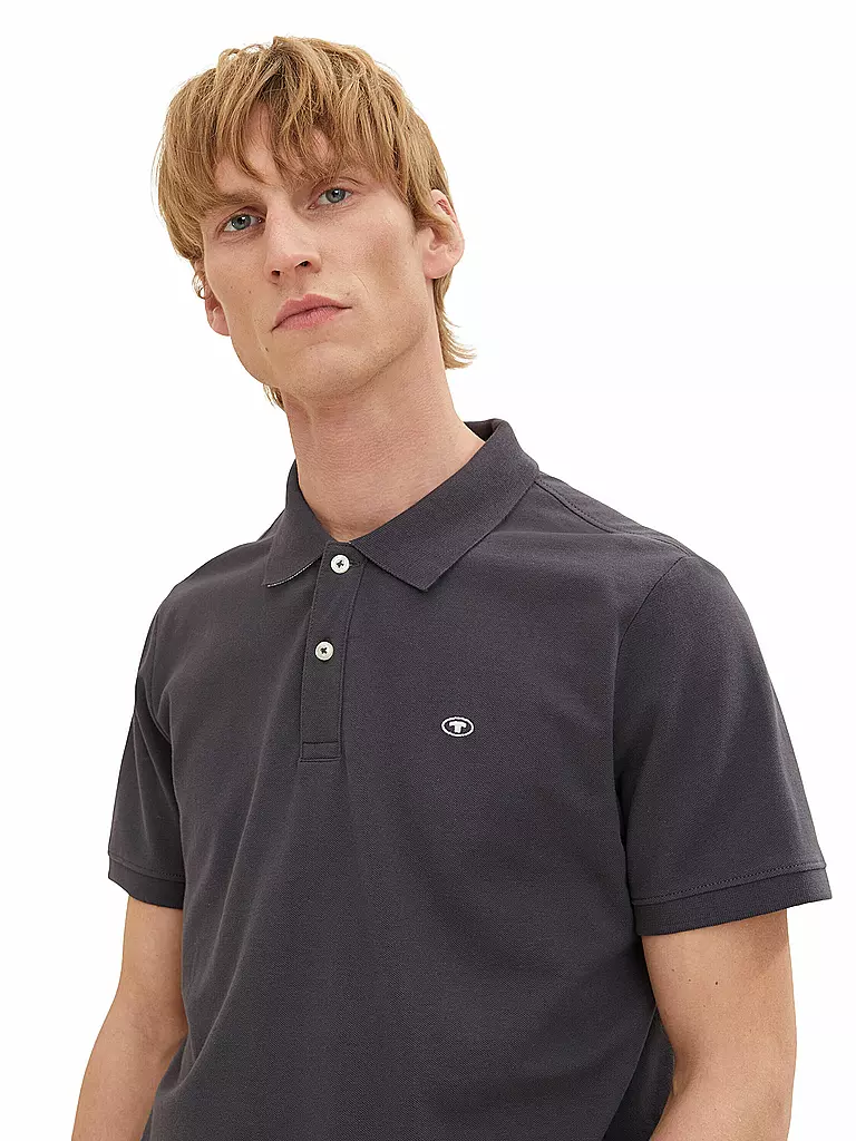 TOM TAILOR | Poloshirt Regular Fit | grau