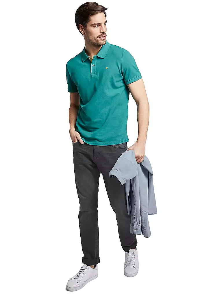 TOM TAILOR | Poloshirt Regular-Fit | grün