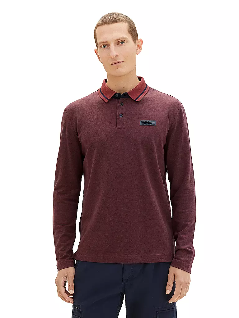 TOM TAILOR | Poloshirt | dunkelrot
