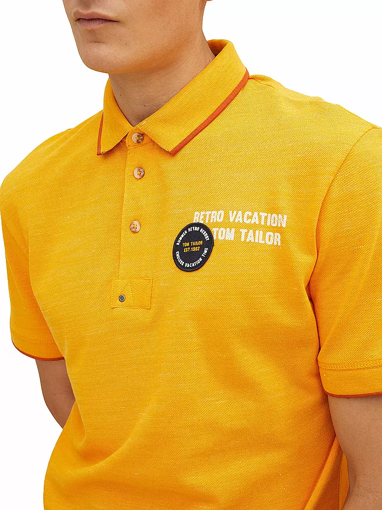 TOM TAILOR | Poloshirt | gelb