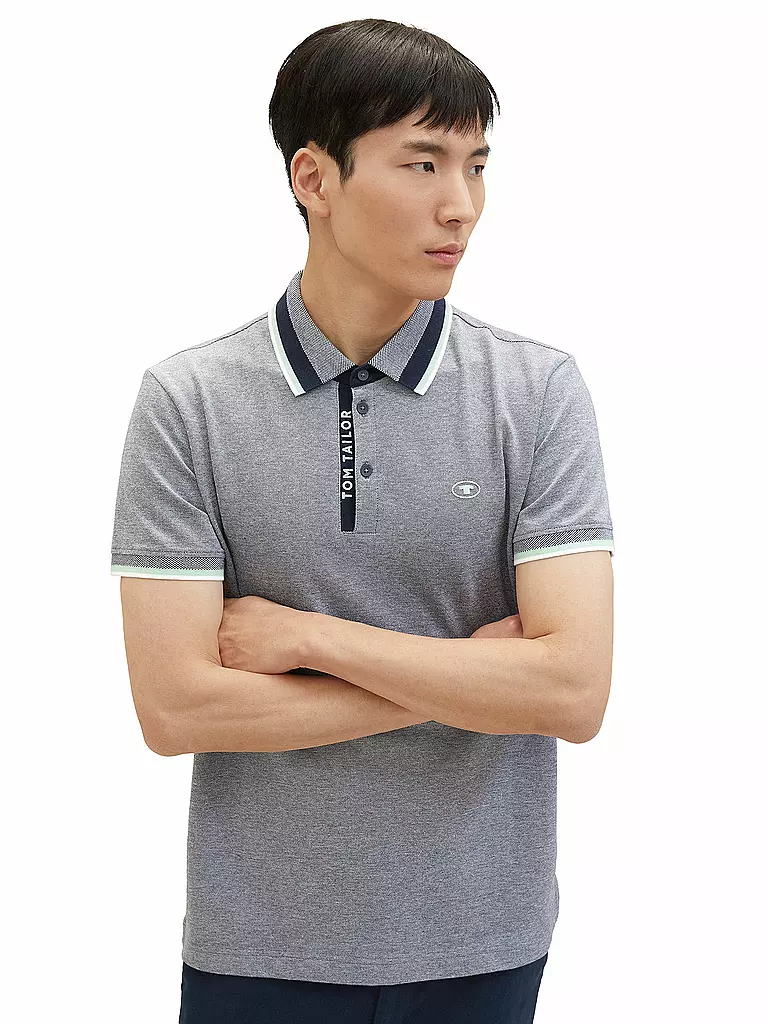 TOM TAILOR | Poloshirt | grau