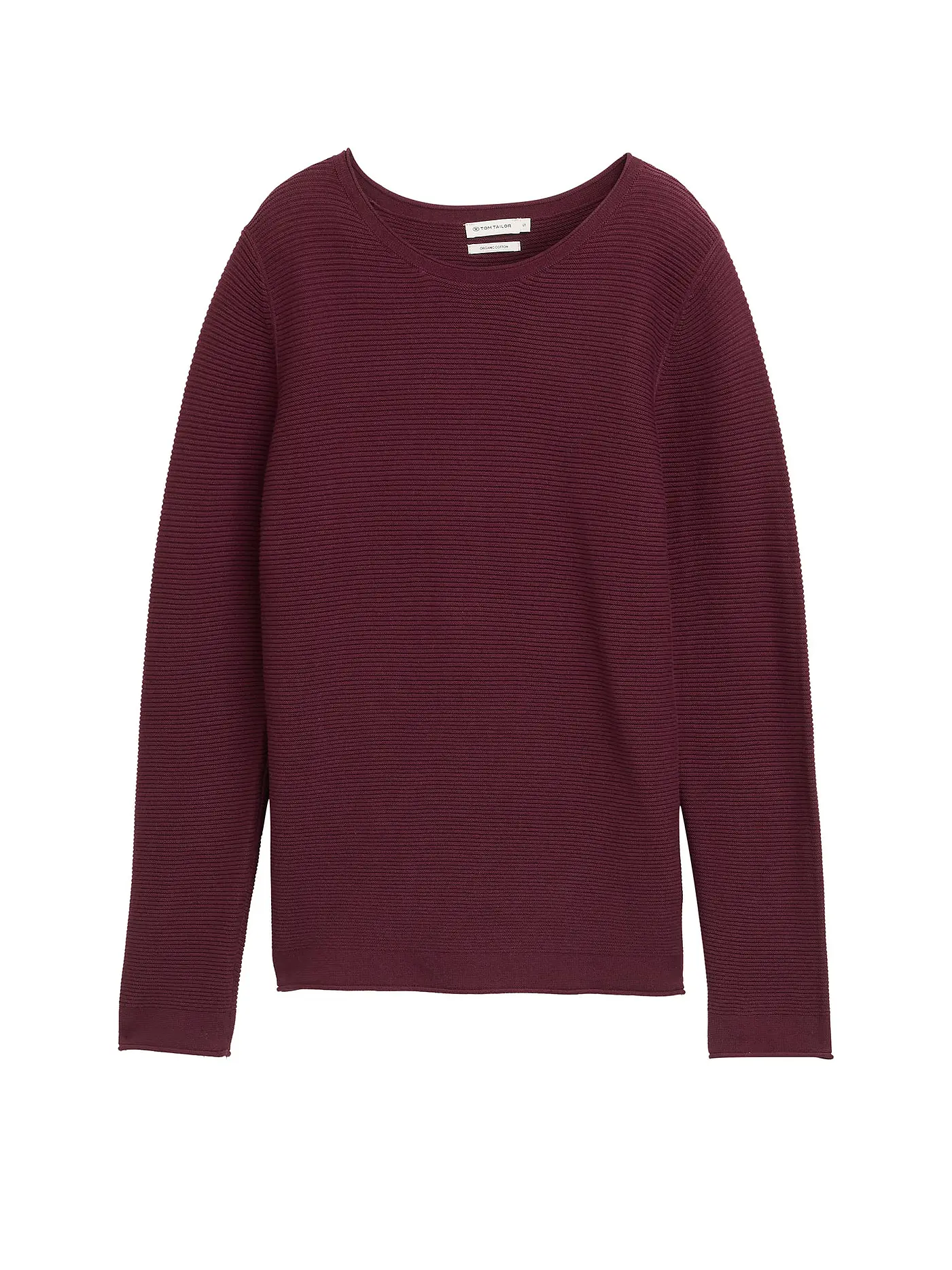 TOM TAILOR | Pullover  | dunkelrot