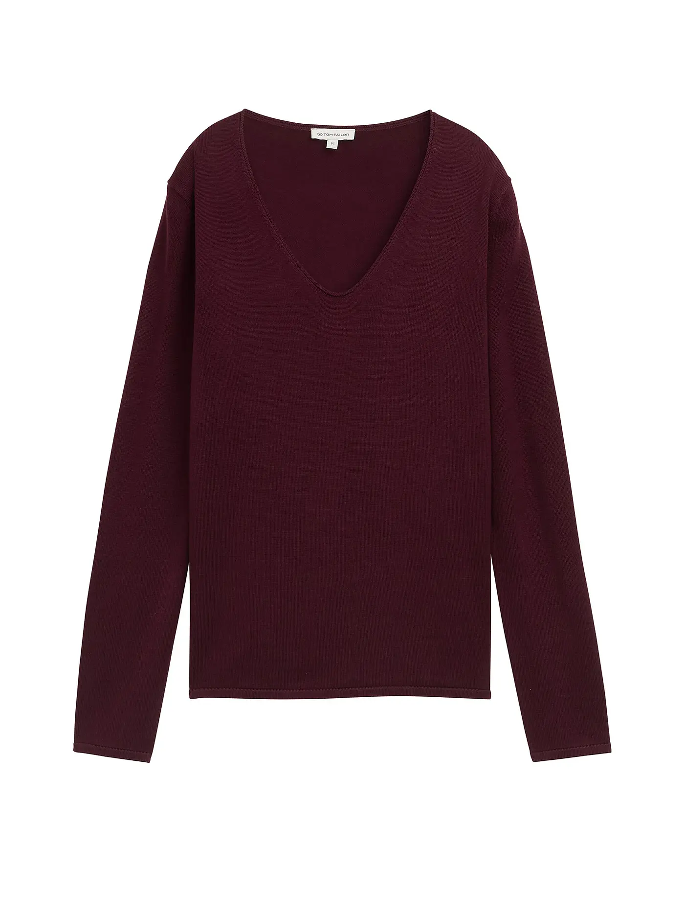 TOM TAILOR | Pullover | dunkelrot