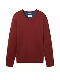TOM TAILOR | Pullover  | rot