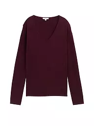 TOM TAILOR | Pullover | dunkelrot
