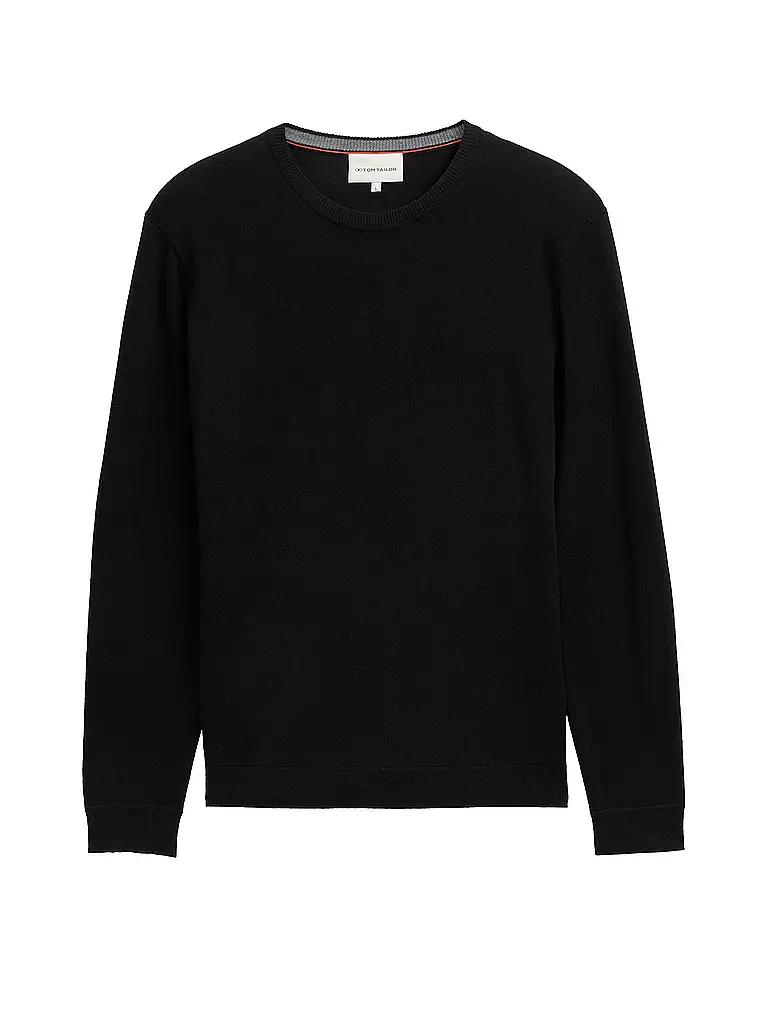 TOM TAILOR | Pullover  | schwarz