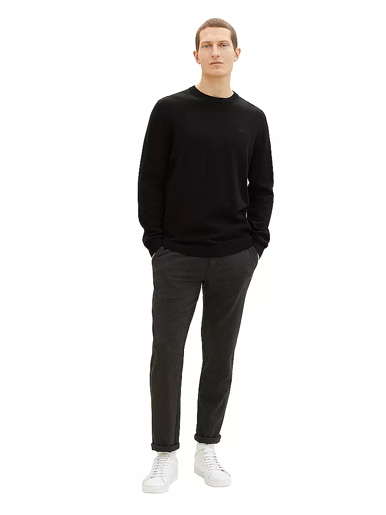 TOM TAILOR | Pullover  | schwarz