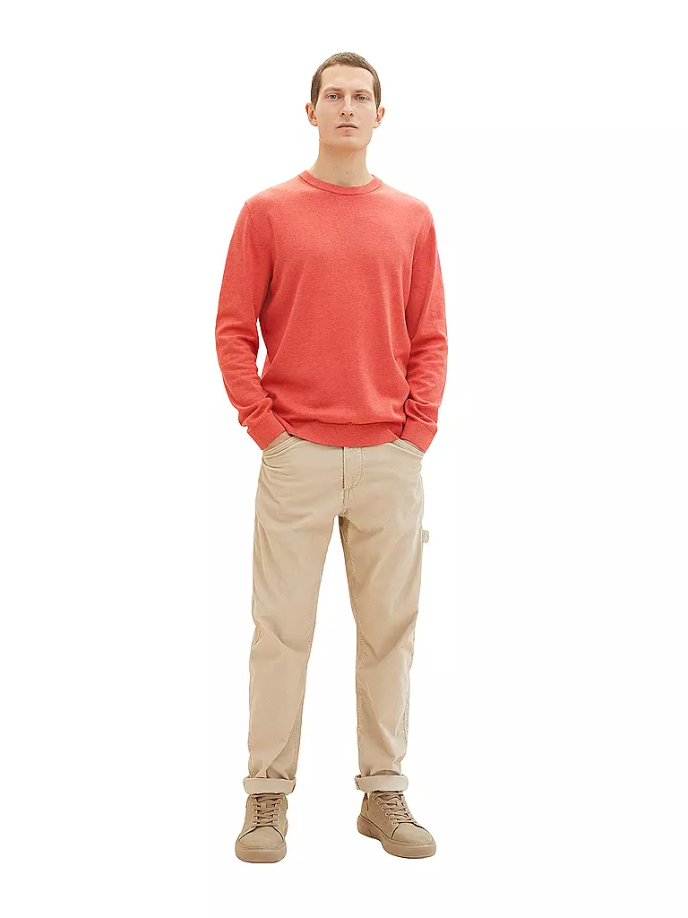 TOM TAILOR | Pullover  | rot