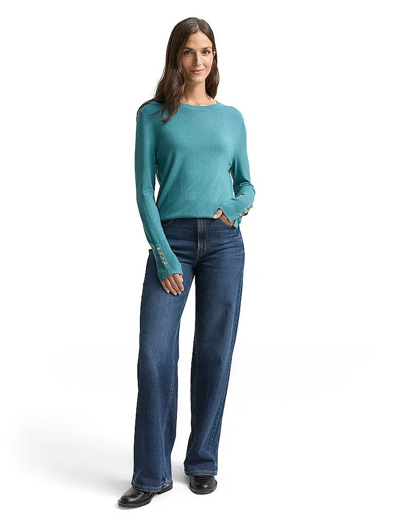 TOM TAILOR | Pullover  | Petrol