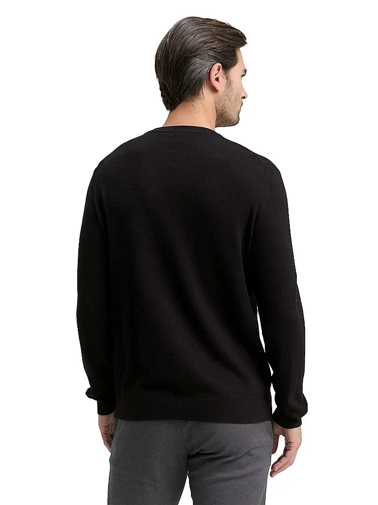 TOM TAILOR | Pullover  | schwarz