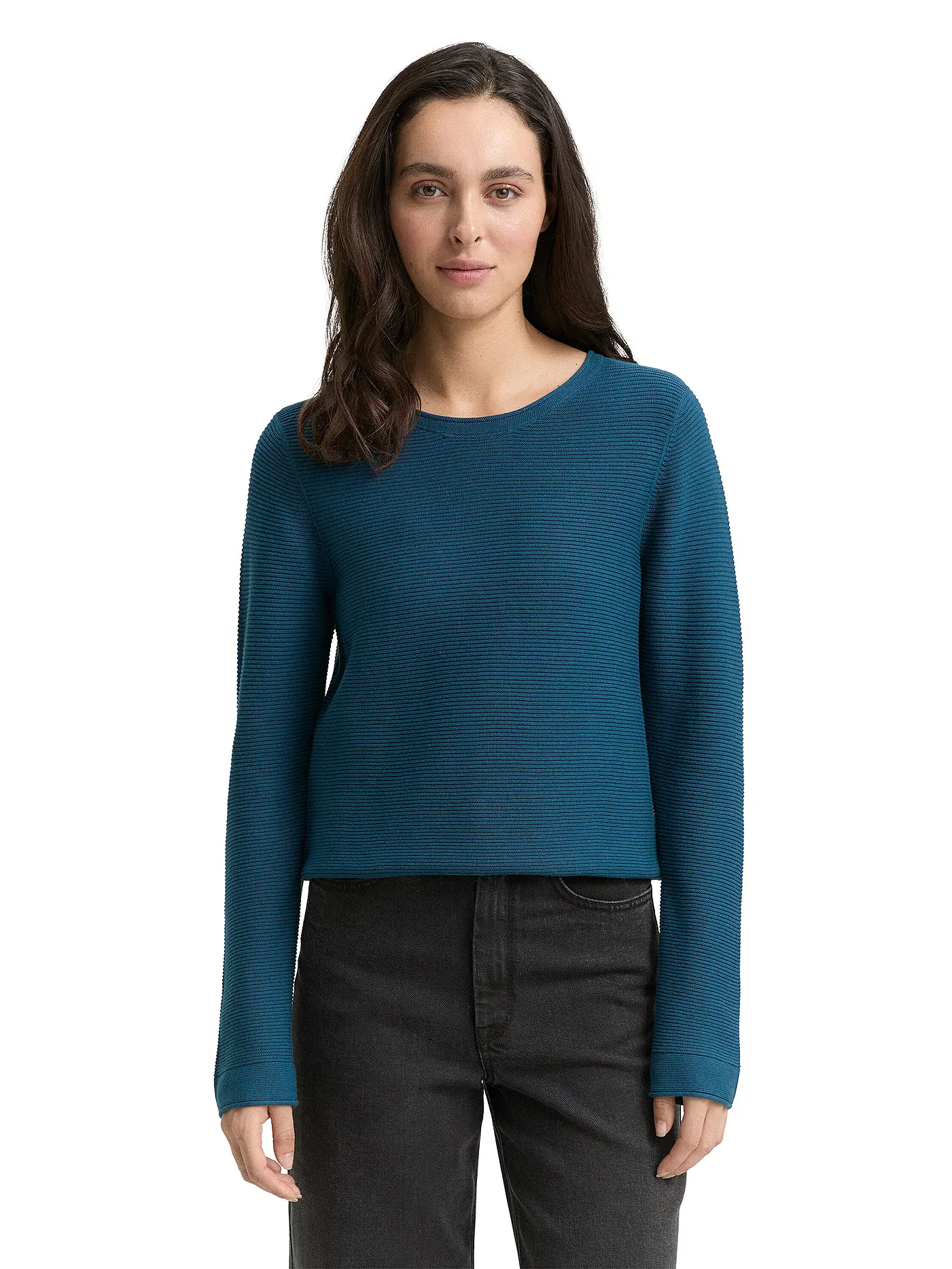 TOM TAILOR | Pullover  | petrol