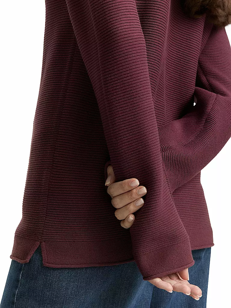 TOM TAILOR | Pullover  | dunkelrot