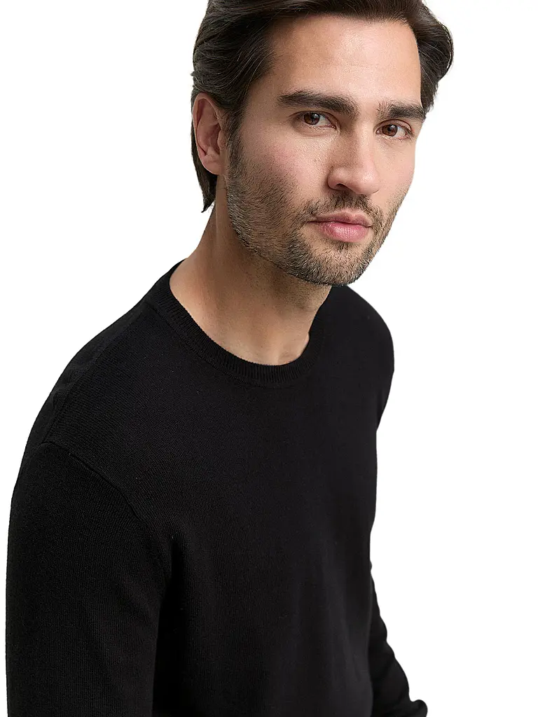 TOM TAILOR | Pullover  | schwarz