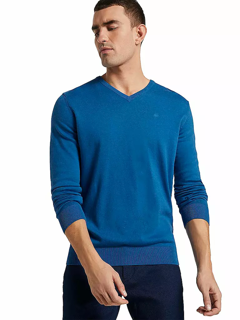 TOM TAILOR | Pullover Regular Fit | blau