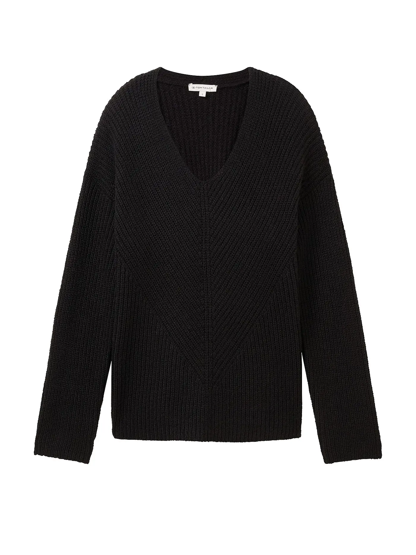 TOM TAILOR | Pullover | schwarz