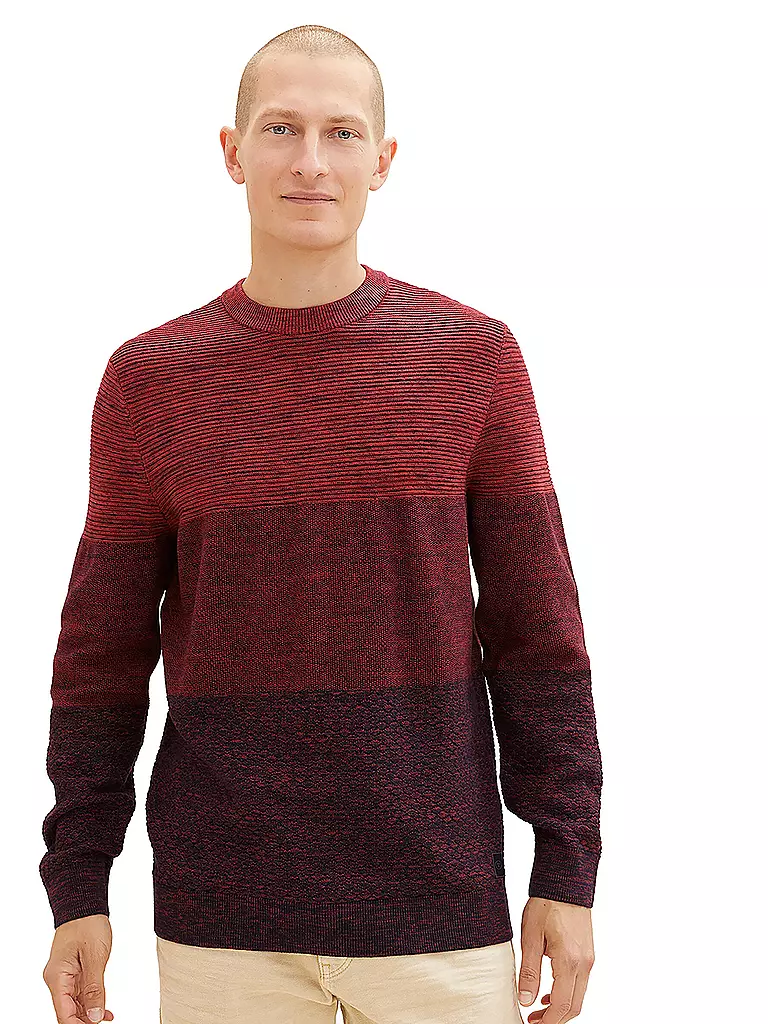 TOM TAILOR | Pullover | rot
