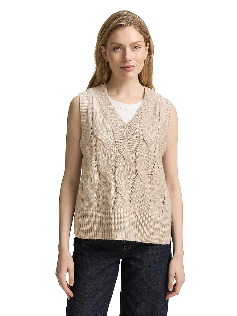 TOM TAILOR | Pullunder  | beige