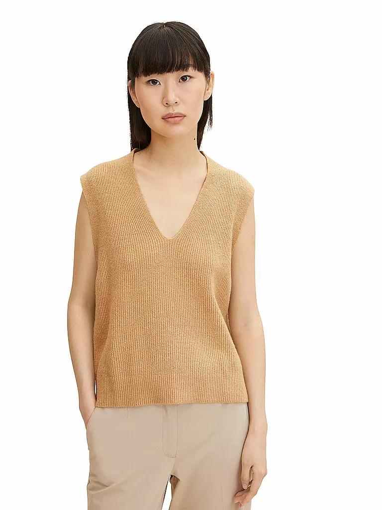 TOM TAILOR | Pullunder | Camel