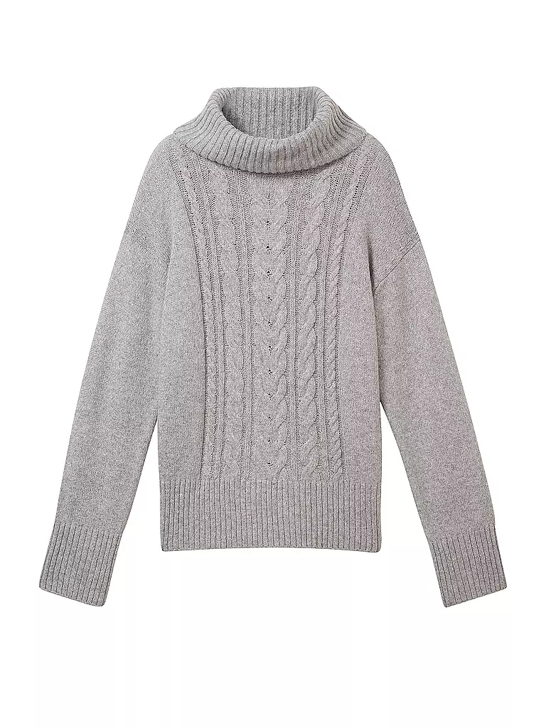 TOM TAILOR | Rollkragenpullover | grau