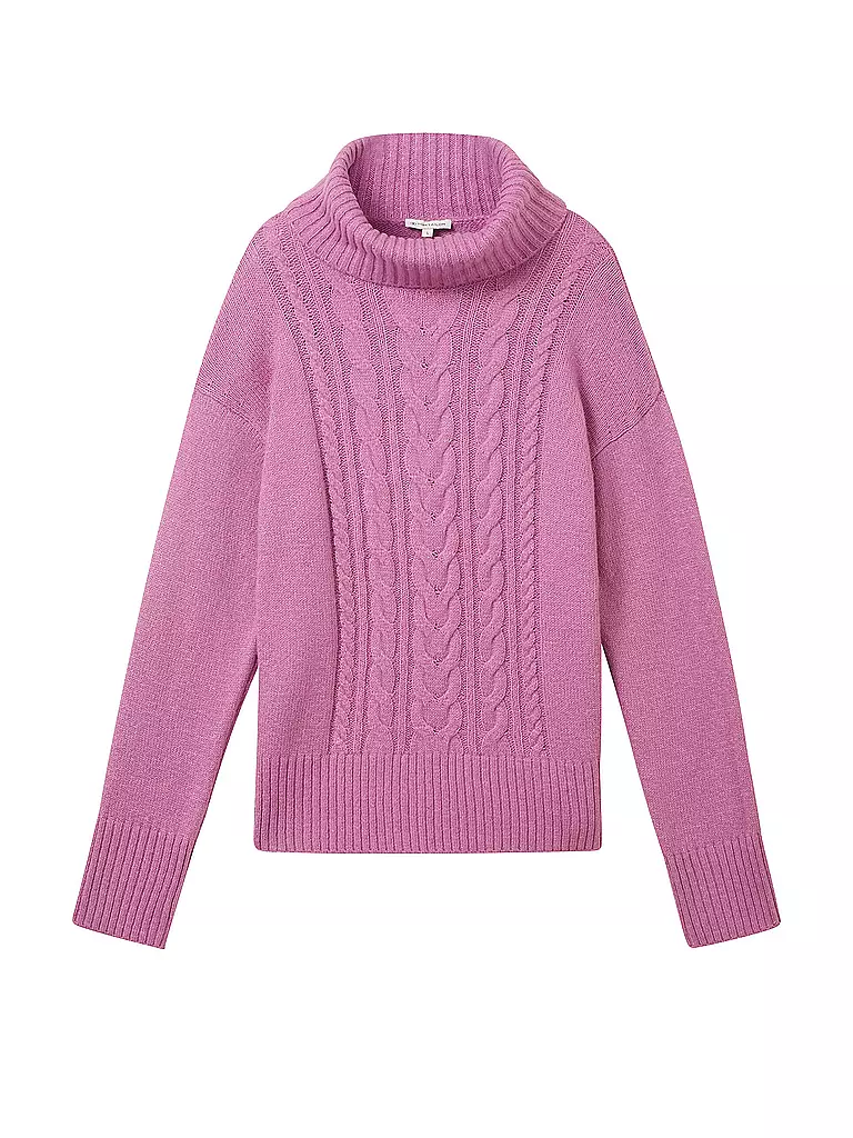 TOM TAILOR | Rollkragenpullover | rosa