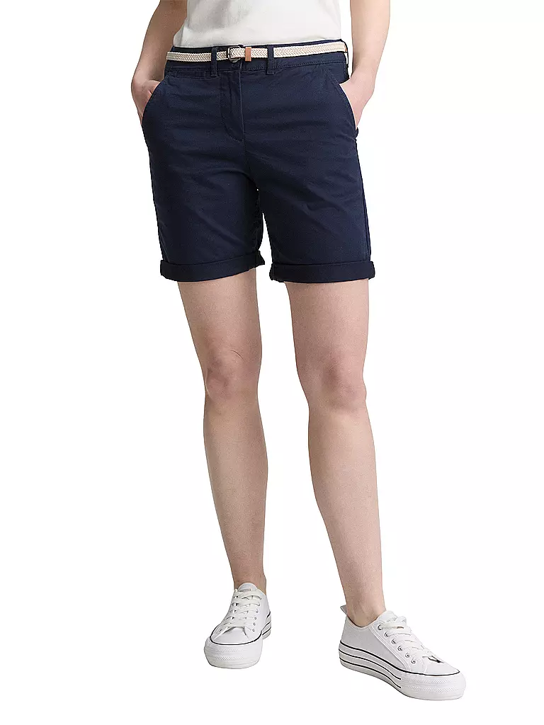 TOM TAILOR | Shorts  Chino | dunkelblau