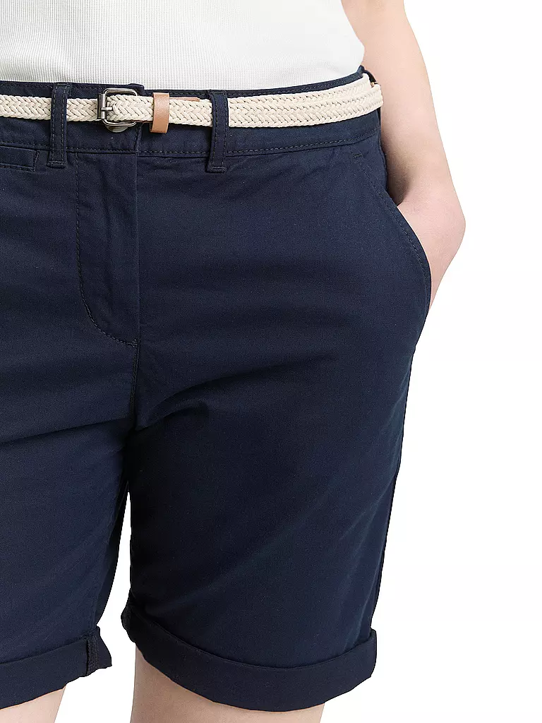 TOM TAILOR | Shorts  Chino | dunkelblau