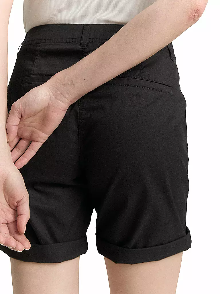 TOM TAILOR | Shorts  Chino | schwarz