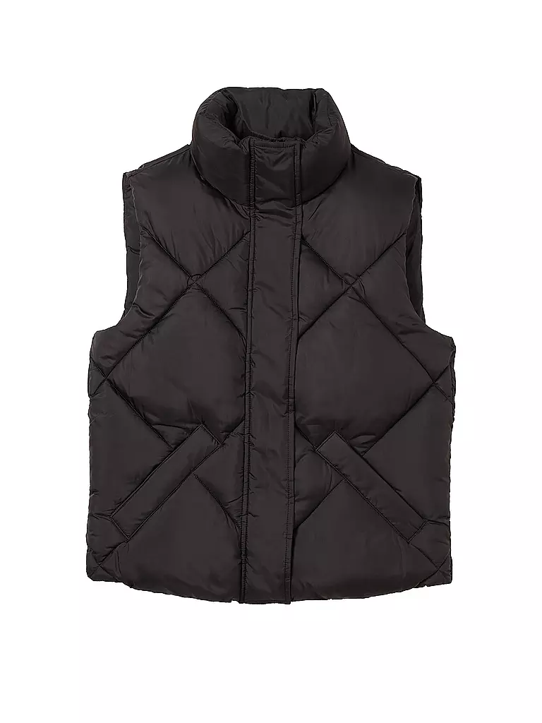 TOM TAILOR | Steppgilet  | schwarz