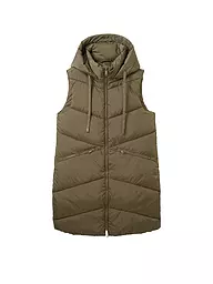 TOM TAILOR | Steppgilet | olive