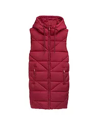 TOM TAILOR | Steppgilet | dunkelrot
