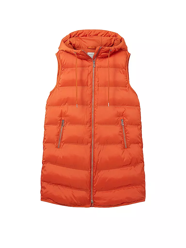 TOM TAILOR | Steppgilet | orange