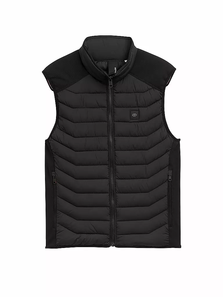 TOM TAILOR | Steppgilet | schwarz