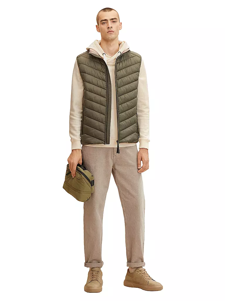 TOM TAILOR | Steppgilet | olive