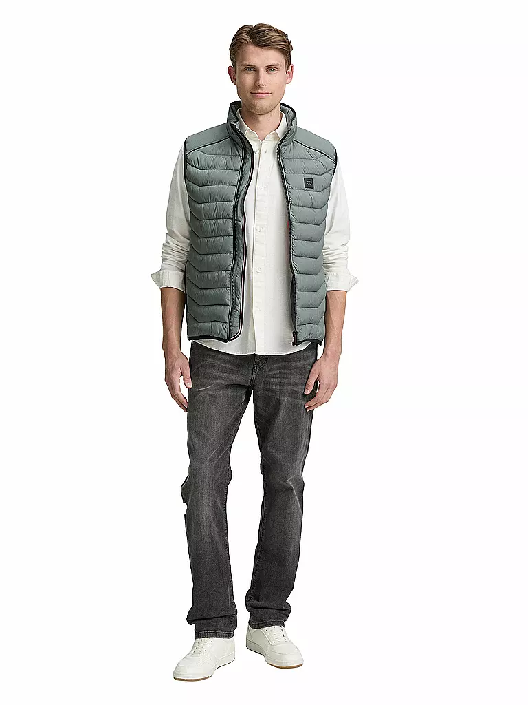 TOM TAILOR | Steppgilet | grün