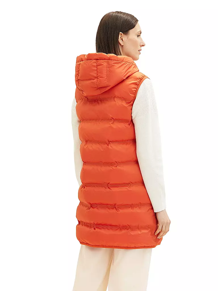 TOM TAILOR | Steppgilet | orange